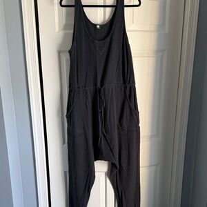 Free People Navy Jumpsuit